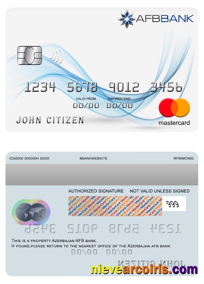 Azerbejan, AFB bank, mastercard